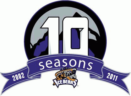 knoxville ice bears 2011 anniversary logo v3 iron on transfers for clothing
